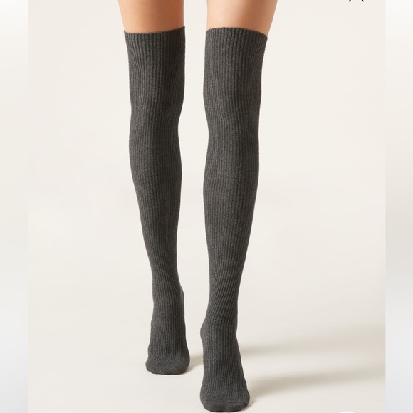 Italian cashmere blend over the knee socks nwt - Picture 1 of 6